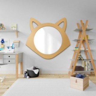 Dekorativer Wandspiegel für Kinder in einem MDF-Rahmen - FUCHS