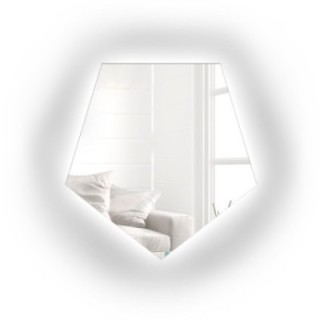 Spiegel in geometrischer Form mit Beleuchtung – PENTA LED