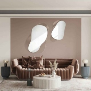 Dekorative Spiegel auf ornamentiertem Glas Master Point - LUXORA GRAVELO