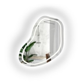Unregelmäßig geformter Badezimmerspiegel - KWARC LED II