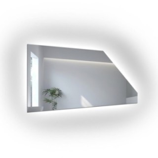Dachschrägenspiegel mit LED-Hintergrundbeleuchtung - NACH MAẞ - IZERA LED