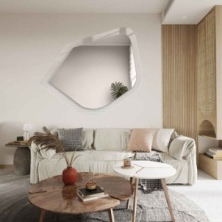 Dekorativer Spiegel auf ornamentiertem Glas Master Flex - LUXORA PRISTAL