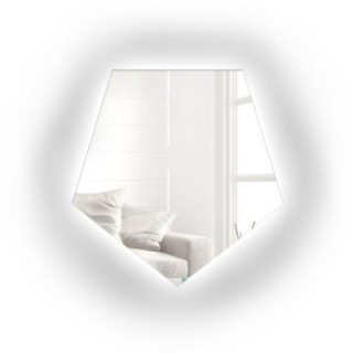 Spiegel in geometrischer Form mit Beleuchtung – PENTA LED