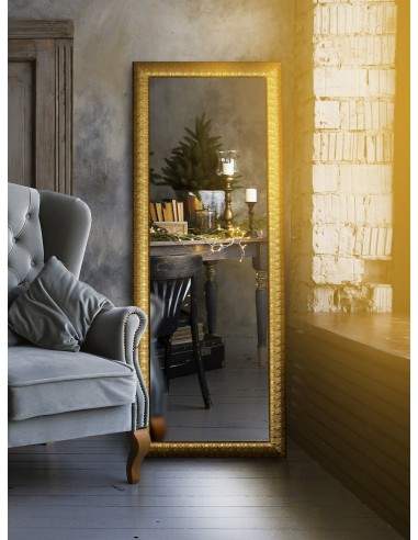 Moderner Spiegel mit prächtigem Holzrahmen -...