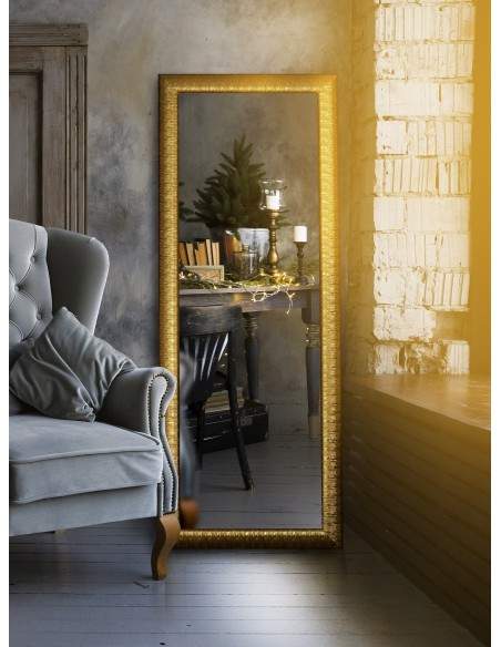 Moderner Spiegel mit prächtigem Holzrahmen - 7005 - Rahmenfarbe nach Wahl