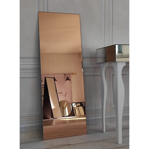 Rechteckiger Spiegel in Kupfer, dekorative Spiegeltafel -...