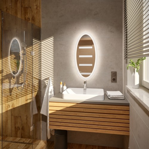 Badezimmerspiegel mit Hintergrundbeleuchtung - MOLI LED 2