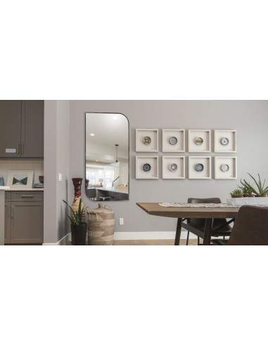 Spiegel in schwarzen Rahmen- MDF SLIM- TRÄNE –...