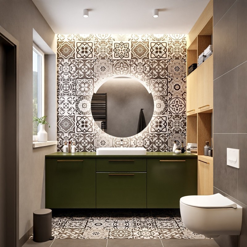 Badezimmerspiegel mit Hintergrundbeleuchtung ELIF LED II