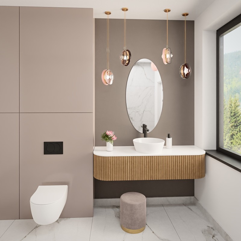 Badezimmerspiegel elliptisch - ELIPSA