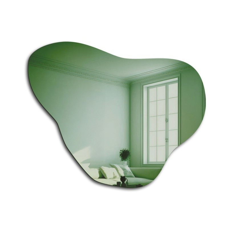 Unregelmäßiger grüner Spiegel – EMERALD GREEN