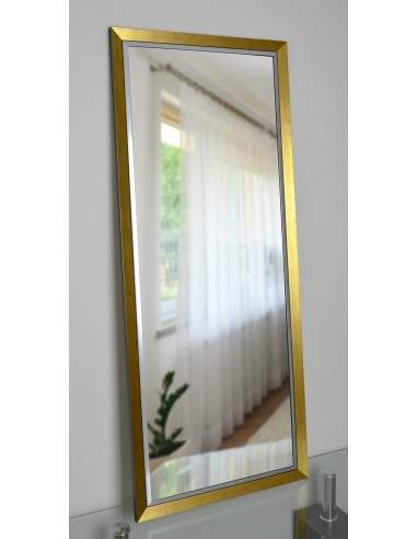 Spiegel mit elegantem Holzrahmen in Gold und Silber  - 5201011