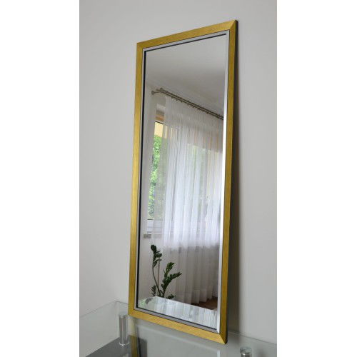 Spiegel mit elegantem Holzrahmen in Gold und Silber  -... 2