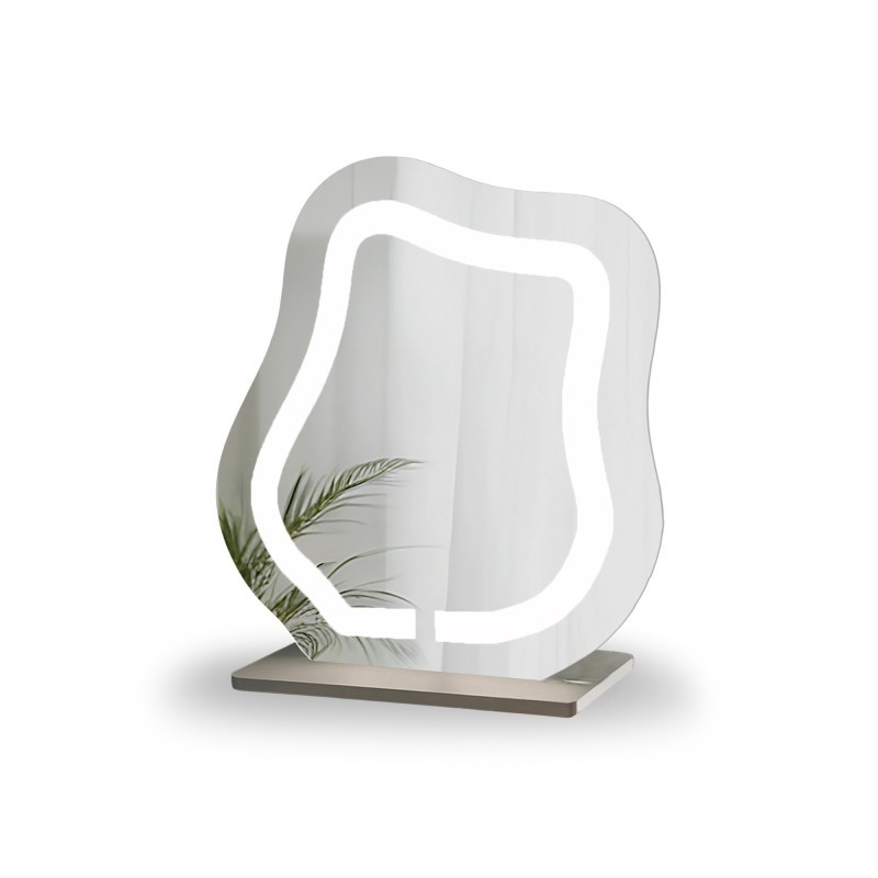 Kosmetikspiegel mit sandgestrahlter Beleuchtung - FLOW LED PETITE
