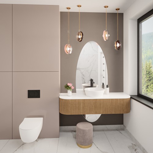 Elliptischer Badezimmerspiegel ZWEITEILIG - Ellipse