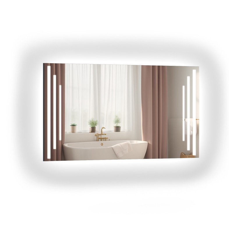 Badezimmer Spiegel Sandgestrahlt mit Beleuchtung - ALIS LED