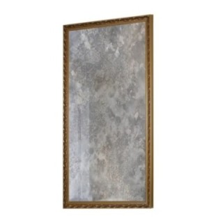 Luxuriöser Wandspiegel in ornamentiertem Rahmen mit gealterter Spiegelfläche – GUSTAV SILVER