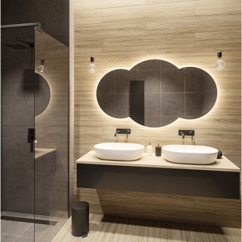 Spiegelset für Badezimmer mit Hintergrundbeleuchtung -...