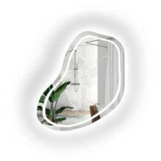 Unregelmäßig geformter Badezimmerspiegel - KWARC LED II