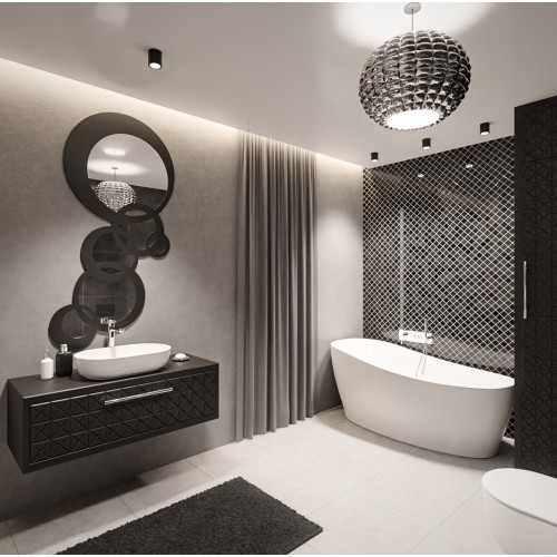 Dekospiegel mit MDF-Rahmen – MILO - Rahmenfarbe nach Wahl 2