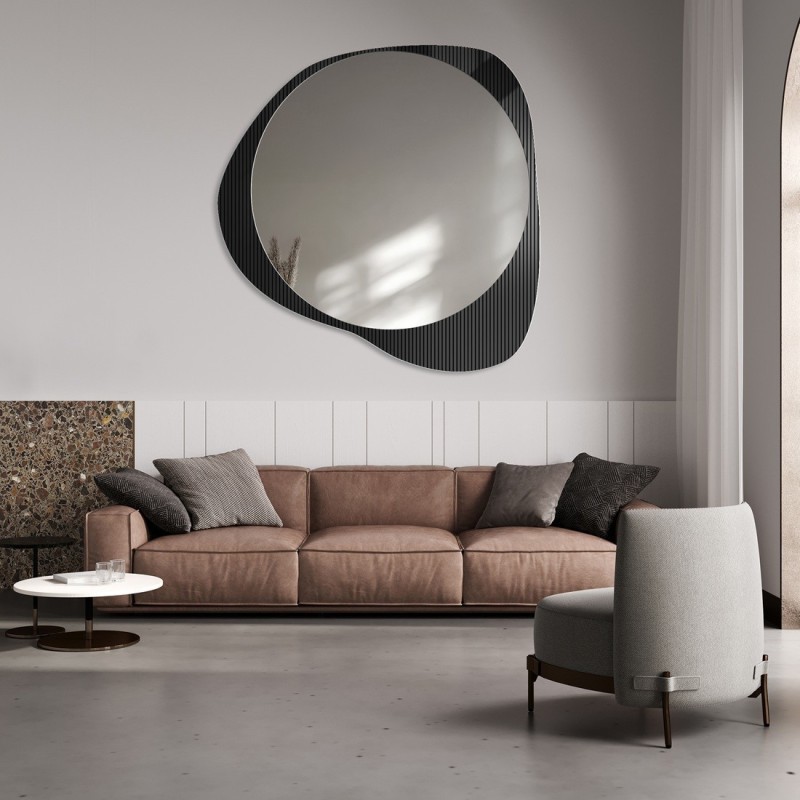 Dekorativer Spiegel auf ornamentiertem Glas Estriado - LUXORA ELEGRA