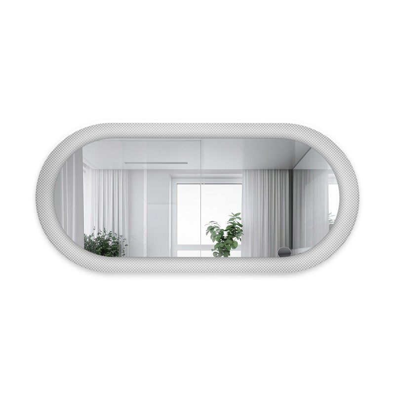 Dekorativer ovaler Spiegel aus ornamentiertem Glas Master Point - LUXORA ORNATE
