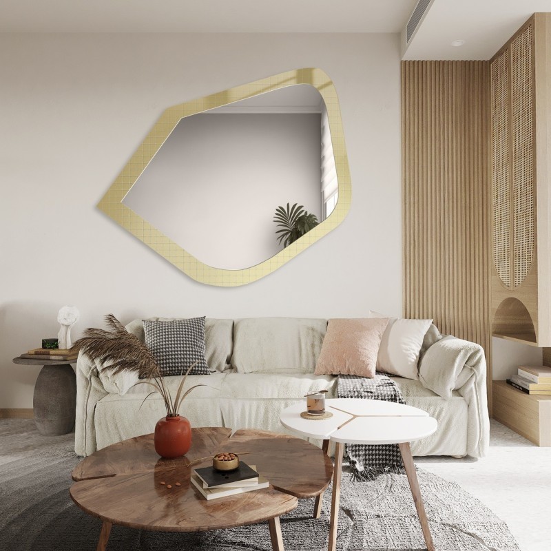 Dekorativer Spiegel auf ornamentiertem Glas Master Flex - LUXORA PRISTAL