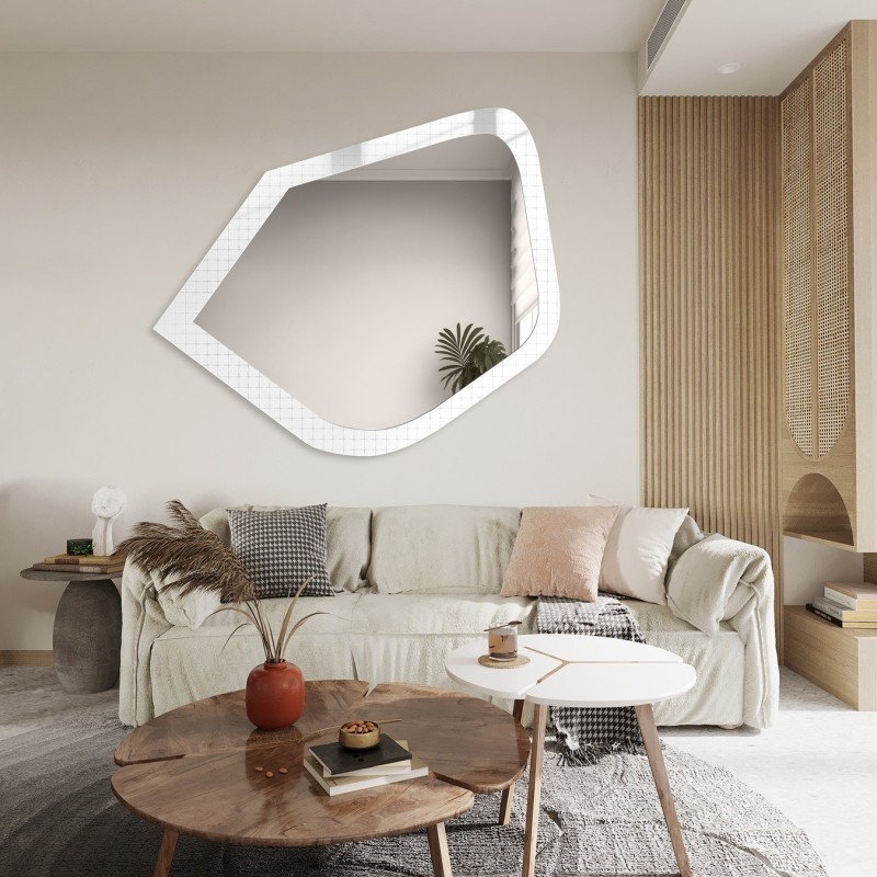 Dekorativer Spiegel auf ornamentiertem Glas Master Flex - LUXORA PRISTAL
