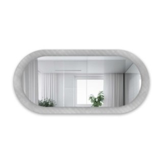 Dekorativer ovaler Spiegel aus ornamentiertem Glas Master Soft - LUXORA VESPER