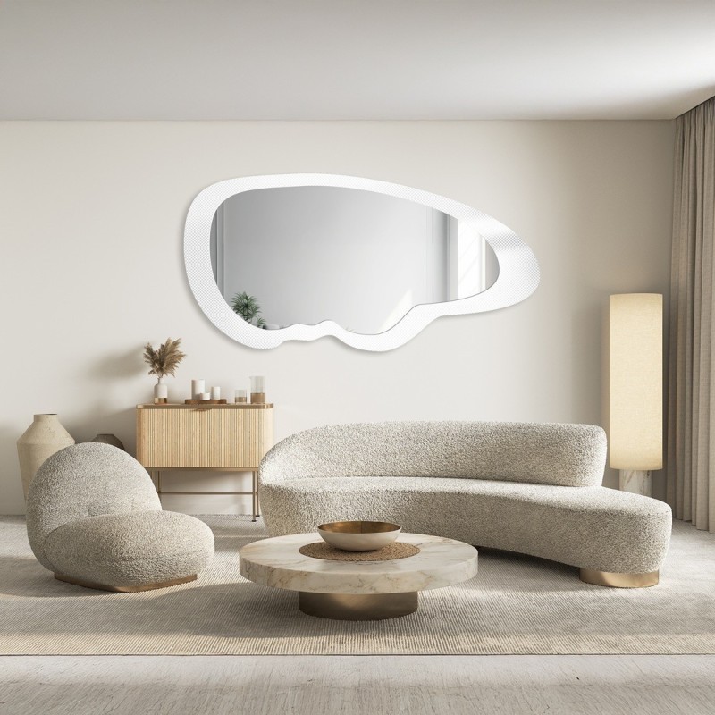 Dekorativer Spiegel auf ornamentiertem Glas Master Point - LUXORA VITRALIS