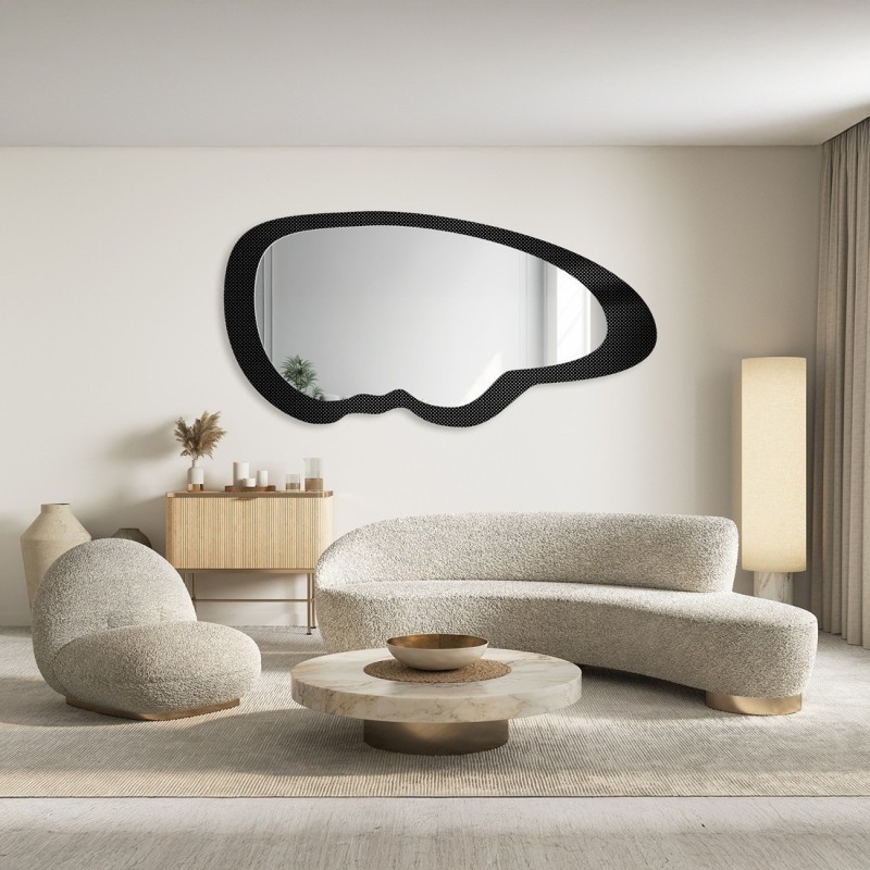 Dekorativer Spiegel auf ornamentiertem Glas Master Point - LUXORA VITRALIS