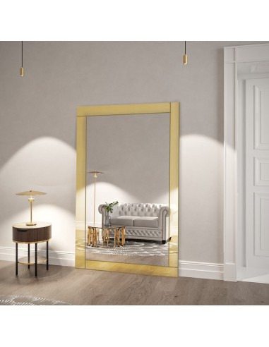 Spiegel mit dekorativem Spiegelrahmen in glänzendem Gold - KARAT