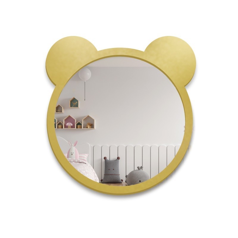 Dekorativer Wandspiegel für Kinder im MDF-Rahmen - Teddy Bear