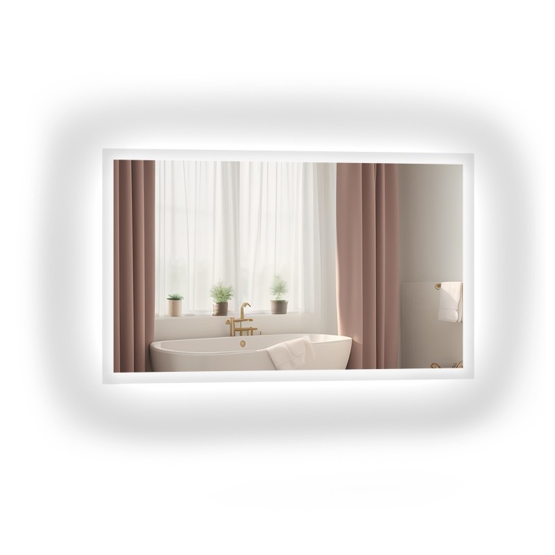 Rechteckiger Spiegel mit Hintergrundbeleuchtung - MOIRA LED