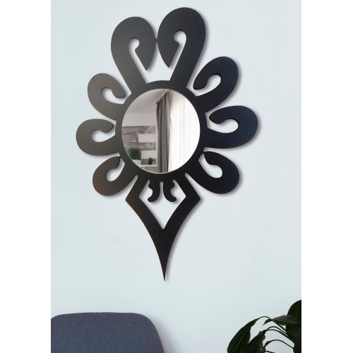 Dekorativer Spiegel im Goralenstil in Form einer... 2