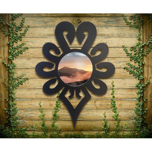 Dekorativer Spiegel im Goralenstil in Form einer...