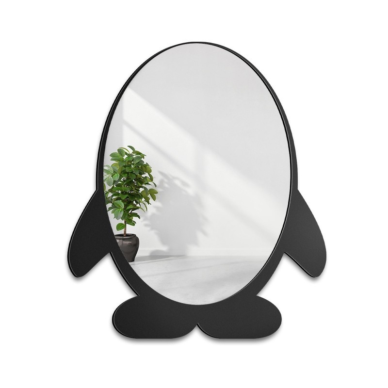 Dekorativer Wandspiegel für Kinder in einem MDF-Rahmen - PINGUIN