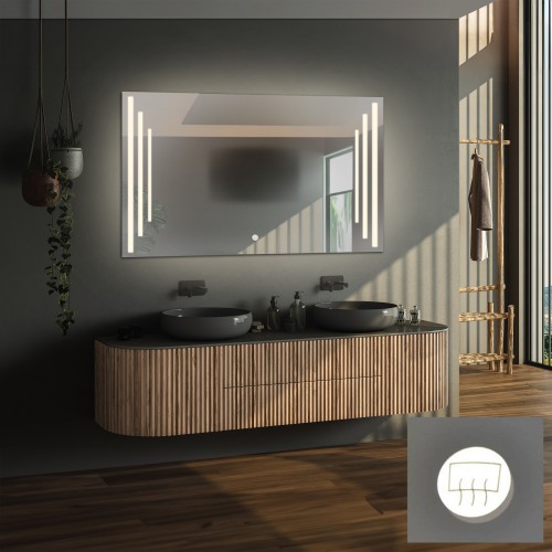 Rechteckiger Badezimmerspiegel mit Antibeschlagheizmatte... 2