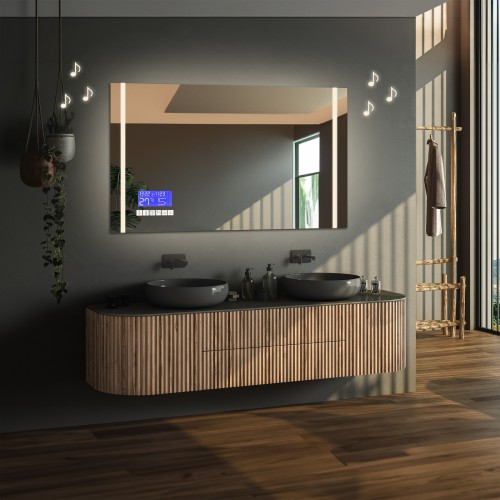 Rechteckiger Badezimmerspiegel mit Touchpanel - FLAWIA... 2