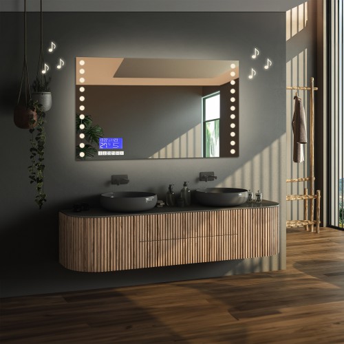 Rechteckiger Badezimmerspiegel mit Touchpanel - OLIWIA... 2