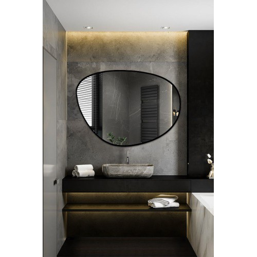 Unregelmäßig geformter Spiegel in einem Rahmen - AGAT IM... 2