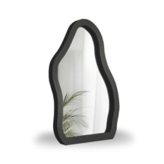 Kosmetikspiegel mit schwarzem MDF-Rahmen - STONE PETITE