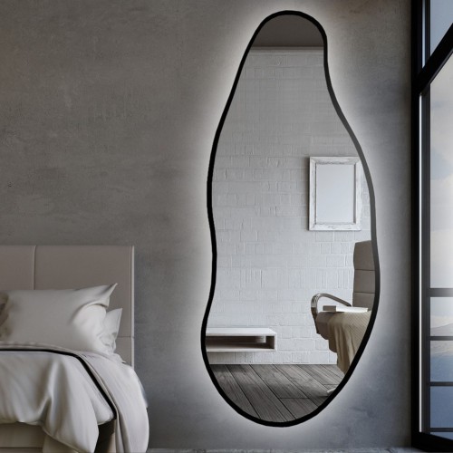 Organisch geformter Spiegel in Rahmen mit Beleuchtung -... 2