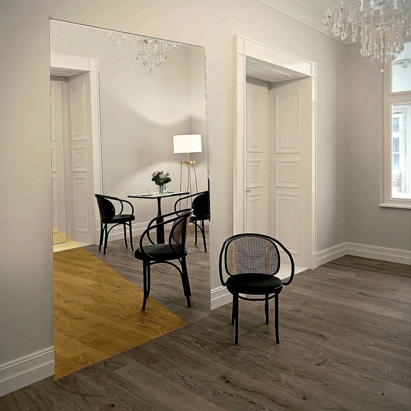 Großer Dekospiegel, zweifarbige Spiegeltafel - TORI