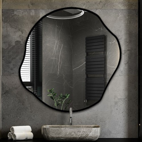 Spiegel mit organischer Form im Rahmen - CYRKON IM RAHMEN 2