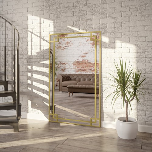 Spiegel in Loftoptik mit Sprossenleisten MDF - GABRIELA -...