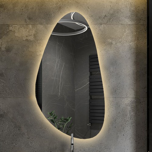 Spiegel in unregelmäßiger Form mit Beleuchtung - SYDERYT LED 2