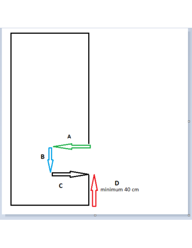 Moderner großer Spiegel in einem Holzrahmen mit...
