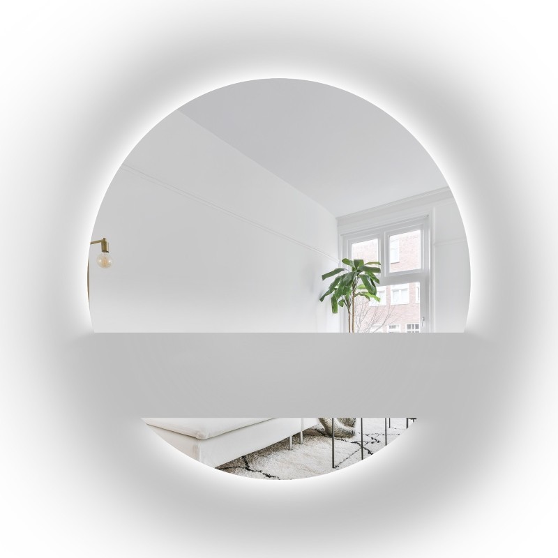 Rundspiegel für Badezimmer mit Hintergrundbeleuchtung zweiteilig WIRO LED