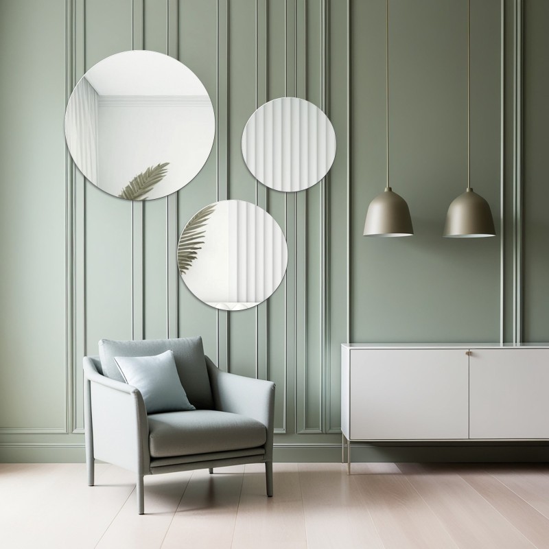 Set von drei Rundspiegeln 25-30-40 - FITRI